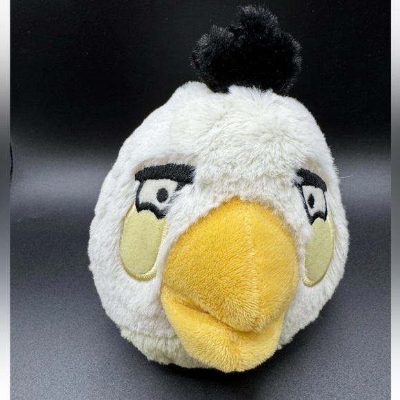 Angry Birds White Matilda Plush Stuffed Bird Animal Toy 2010 5” NO SOUND - Picture 1 of 8